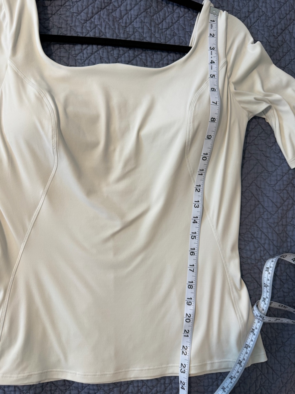 Lululemon Bone Half-Sleeve Close-to-Body Shelf T-Shirt Size 12 - Picture 10 of 15